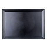 12.75" x 9" Rectangular Melamine Plate, Black