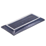 11" x 5" Rectangular Ceramic Plate, Navy — Dragonfly Design