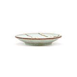 4" Round Ceramic Plate, Blue