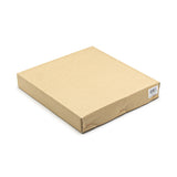 9.75" Square Ceramic Plate, Brown, White, Gold