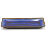 11.75" x 4.85" Rectangular Ceramic Plate, Sapphire