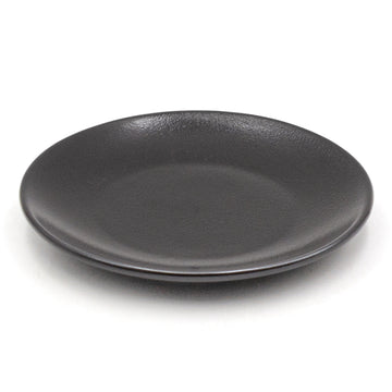 6" Ceramic Plate, Black