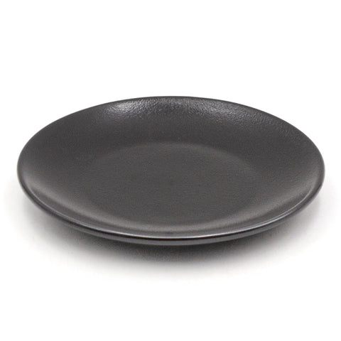 6" Ceramic Plate, Black