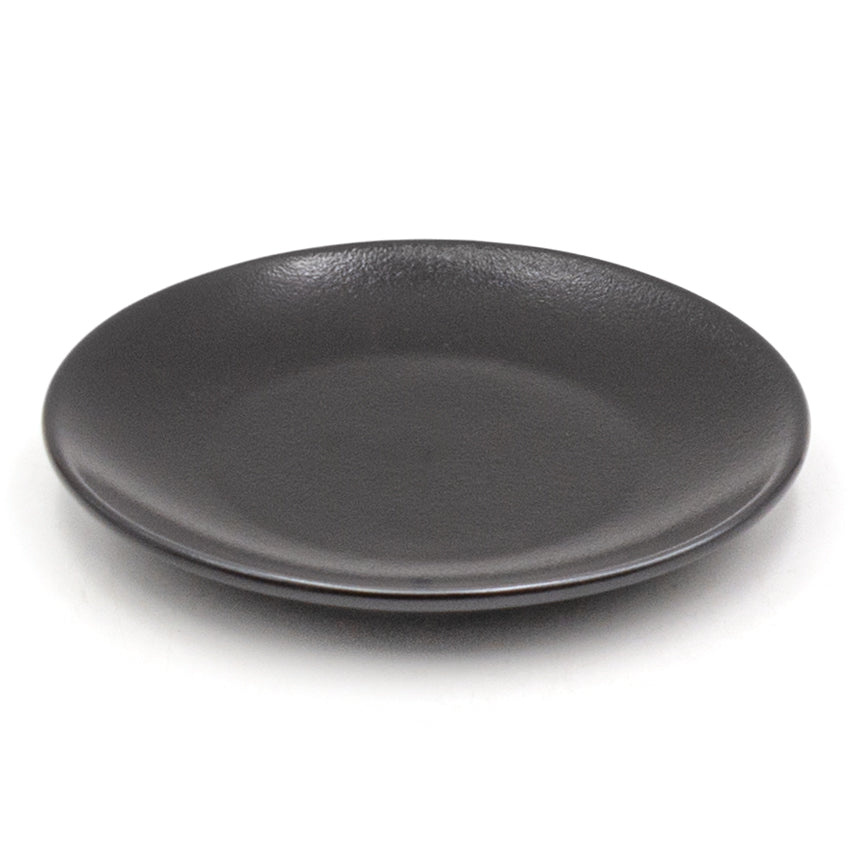 6" Ceramic Plate, Black