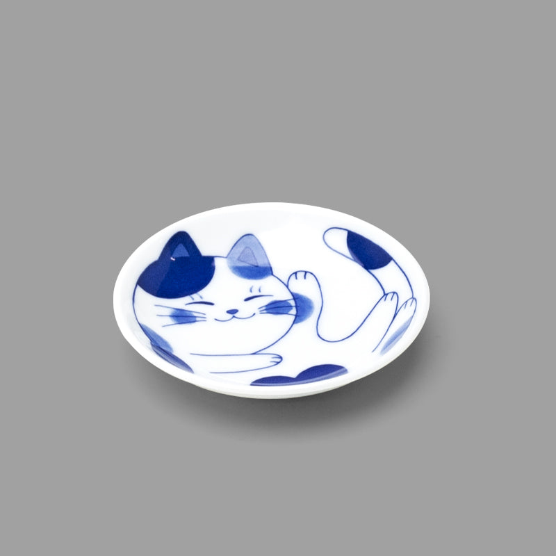 3.75" Round Melamine Plate, Blue
