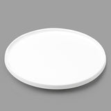 9.25" Round Porcelain Plate, White