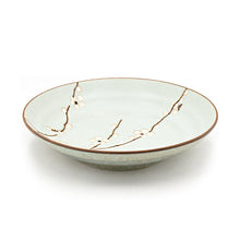 9 in Aqua Blossom Ceramic Deep Plate — Q29-BP