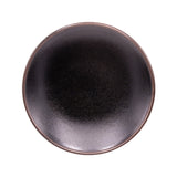 8.75" Round Porcelain 6-Piece Plate Set, Black