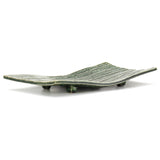 12.75" x 6.25" Ceramic Plate, Green — Oribe Design