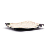 5.5" x 4.75" Rectangular Melamine Plate, Green, Beige — Oribe Design