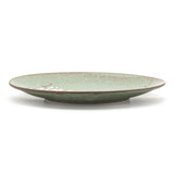 8" Round Ceramic Plate, Green, Brown — Sakura Design