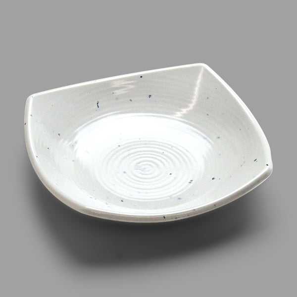5.25" Square Melamine Coupe, White