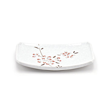 7.25" x 4.75" Ceramic Plate, Ivory — Sakura Design