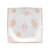 9" Square Plate, Ivory