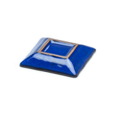4.25" Square Ceramic 6-Piece Plate Set, Blue