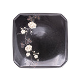 7-1/2" Square Porcelain Plate, Black
