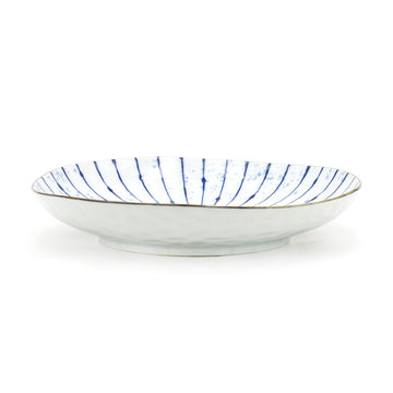 6.5" Ceramic Plate, Blue — Fubuki Tokusa Design