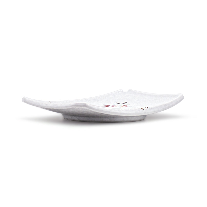 7.25" x 4.75" Ceramic Plate, Ivory — Sakura Design