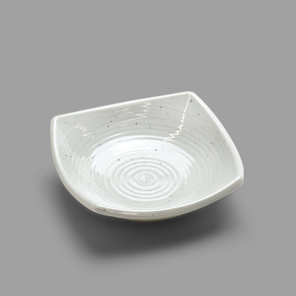 3.5" Square Melamine Coupe, White