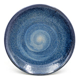 10" Round Ceramic Plate, Blue