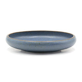 6.65" Ceramic Deep Plate, Blue, Brown