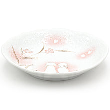 10.35″ White & Pink Puppies Ceramic Plate