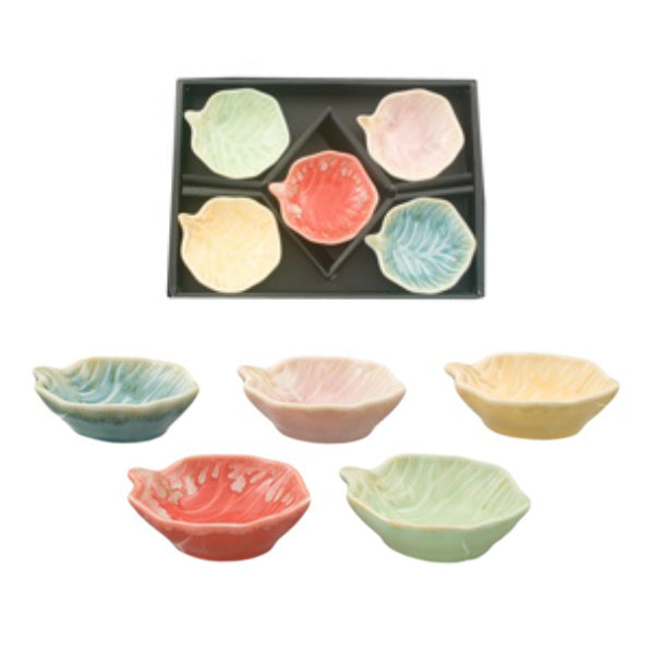 3.75" Leaf 5-Piece Dish Set