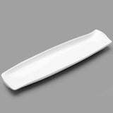 15.75" x 4" Rectangular Ceramic Plate, White