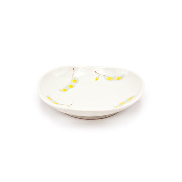 4-3/4" Round Porcelain Plate, Green