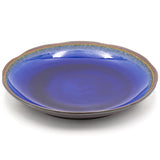 9.5" Round Ceramic Plate, Dark Brown, Sapphire
