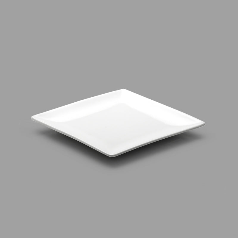 8" x 6.5" Plate, White