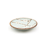 4" Round Ceramic Plate, Blue