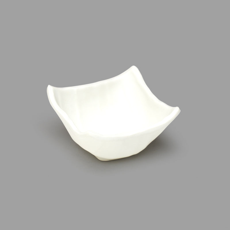 4" Ceramic Plate, White