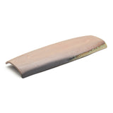 16.5" x 5.25" Rectangular Ceramic Plate, Green, Brown, Gold