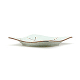 6.85" Square Ceramic Plate, Light Celadon Mint