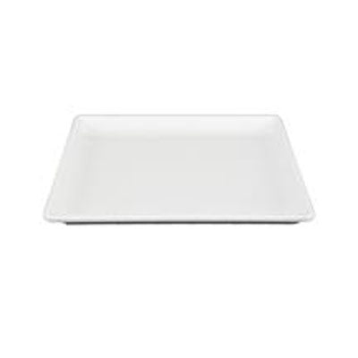 8" Square Melamine Plate, White
