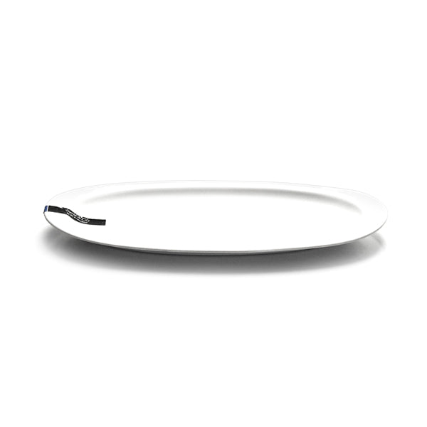 12" x 4.75" Oval Serving Platter, White