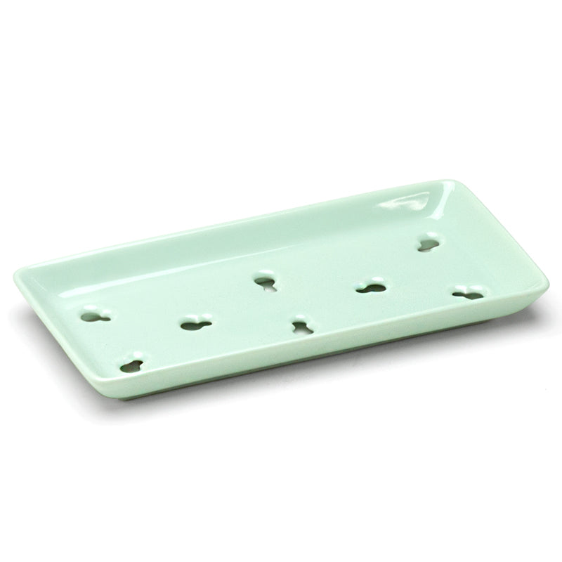 8" x 3-3/4" Rectangular Melamine Plate, Green