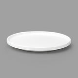 8.25" Round Porcelain Plate, White