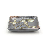 5.65" x 5.35" Square Ceramic Plate, Brown