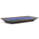 11.75" x 4.85" Rectangular Ceramic Plate, Sapphire