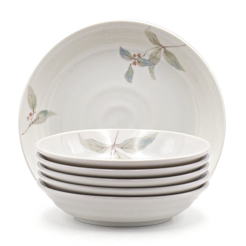 Ceramic 6-Piece Plate Set, White