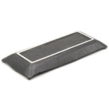 11.25" x 5" Rectangular Ceramic Sushi Plate, Black, White