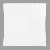 11.25" Square Porcelain Plate, White