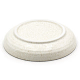 8.5" Round Ceramic Plate, Beige, Brown