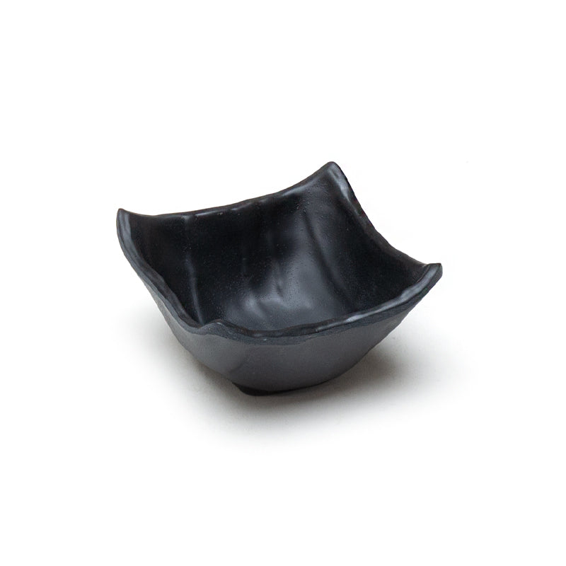 4" Ceramic Plate, Black