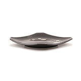 7-1/2" Square Porcelain Plate, Black