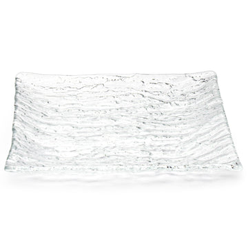 10.25" Square Glass Plate, Clear