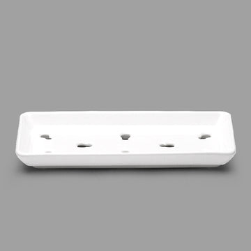 8" x 3-3/4" Rectangular Porcelain Plate, White