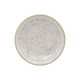 6-3/4" Round Ceramic 5-Piece Plate Set, Ivory